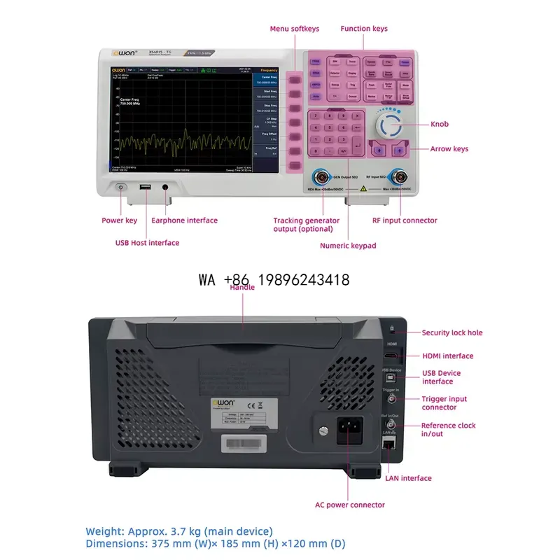 Wmwmnu 9kHz to 1.5GHz Spectrum - огляд і ціна Spectrum Analyzer Tracking Generator 1.5Ghz